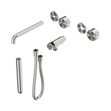 Nero Serenity Progressive Shower System - Spout Brushed Nickel - Metal Handle & Slim Shower Trim Kit Only