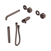 Nero Serenity Progressive Shower System - Spout Brushed Bronze - Metal Handle & Slim Shower Trim Kit Only