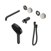Nero Serenity Progressive Shower - Spout Gunmetal Rome Travertine Handle & Serenity Hand Shower Trim Kit Only