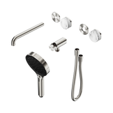 Nero Serenity Progressive Shower - Spout Brushed Nickel Corchia Handle & Serenity Hand Shower Trim Kit Only