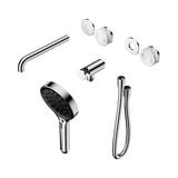 Nero Serenity Progressive Shower - Spout Chrome Arabescato Corchia Handle & Serenity Hand Shower Trim Kit Only