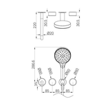 Nero Serenity Progressive Shower System - Spout Brushed Bronze Metal Handle & Serenity Hand Shower Trim Kit Only