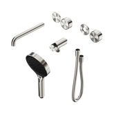 Nero Serenity Progressive Shower System - Spout Brushed Nickel Metal Handle & Serenity Hand Shower Trim Kit Only