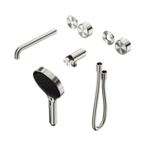 Nero Serenity Progressive Shower System - Spout Brushed Nickel Metal Handle & Serenity Hand Shower Trim Kit Only