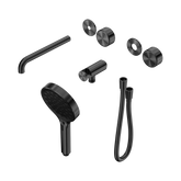 Nero Serenity Progressive Shower System - Spout Gunmetal Metal Handle & Serenity Hand Shower Trim Kit Only