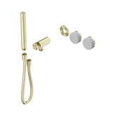 Nero Serenity Progressive Shower System Brushed Gold - Carrara Handle & Slim Shower Trim Kit Only
