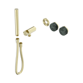 Nero Serenity Progressive Shower System Brushed Gold - Verde Alpi Handle & Slim Shower Trim Kit Only