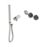 Nero Serenity Progressive Shower System Brushed Nickel - Verde Alpi Handle & Slim Shower Trim Kit Only