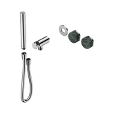 Nero Serenity Progressive Shower System Chrome - Verde Alpi Handle & Slim Shower Trim Kit Only