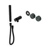 Nero Serenity Progressive Shower System Matte Black - Verde Alpi Handle & Slim Shower Trim Kit Only