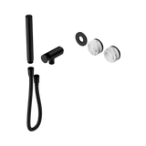 Nero Serenity Progressive Shower System Matte Black - Arabescato Corchia Handle & Slim Shower Trim Kit Only