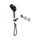 Nero Serenity Progressive Shower System Brushed Bronze - Carrara Handle & Serenity Hand Shower Trim Kit Only