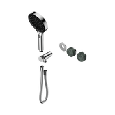 Nero Serenity Progressive Shower System Chrome - Verde Alpi Handle & Serenity Hand Shower Trim Kit Only