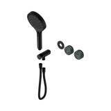 Nero Serenity Progressive Shower System Matte Black - Verde Alpi Handle & Serenity Hand Shower Trim Kit Only