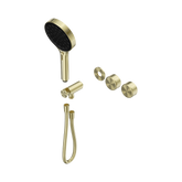 Nero Serenity Progressive Shower System Brushed Gold - Metal Handle & Serenity Hand Shower Trim Kit Only