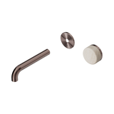 Serenity Wall Basin Nero Mixer 160mm Spout Rome Travertine Hdl Trim Kit Only - Brushed Bronze