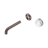 Serenity Wall Basin Nero Mixer 160mm Spout Arabescato Corchia Hdl Trim Kit Only - Brushed Bronze