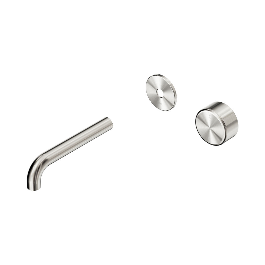 Nero Serenity Wall Basin Mixer 160mm Spout With Metal Handle Trim Kit Only - Brushed Nickel