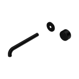 Nero Serenity Progressive Wall Basin Mixer 220Mm Spout Matte Black - Metal Handle Trim Kit Only