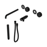 Nero Serenity Progressive Shower System - Spout Matte Black Marquina Black Handle & Slim Shower Trim Kit Only