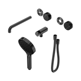Nero Serenity Progressive Shower System - Spout Gunmetal Marquina Black Handle & Serenity Hand Shower Trim Kit Only