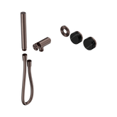 Nero Serenity Progressive Shower System Brushed Bronze - Marquina Black Handle & Slim Shower Trim Kit Only