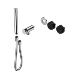 Nero Serenity Progressive Shower System Chrome - Marquina Black Handle & Slim Shower Trim Kit Only