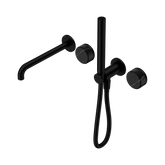 Nero Serenity Progressive Shower System - Spout Matte Black - Marquina Black Handle & Slim Shower