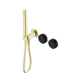 Nero Serenity Progressive Shower System Brushed Gold - Marquina Black Handle & Slim Shower
