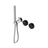 Nero Serenity Progressive Shower System Brushed Nickel - Marquina Black Handle & Slim Shower