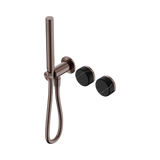 Nero Serenity Progressive Shower System Brushed Bronze - Marquina Black Handle & Slim Shower