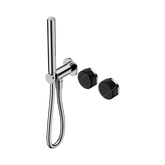Nero Serenity Progressive Shower System Chrome - Marquina Black Handle & Slim Shower