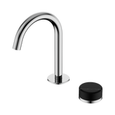 Serenity Progressive Basin Nero Mixer Arc Spout With Marquina Black Handle - Chrome