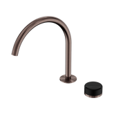 Serenity Bath/Kitchen Nero Mixer Arc Spout With Marquina Black Handle - Brushed Bronze