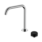 Serenity Progressive Bath/Kitchen Nero Mixer Edge Spout With Marquina Black Handle - Chrome