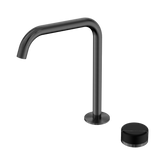 Serenity Progressive Bath/Kitchen Nero Mixer Edge Spout With Marquina Black Handle - Gun Metal