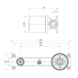 Switchmix Wall Basin/Bath Phoenix Mixer Set Rough In Kit