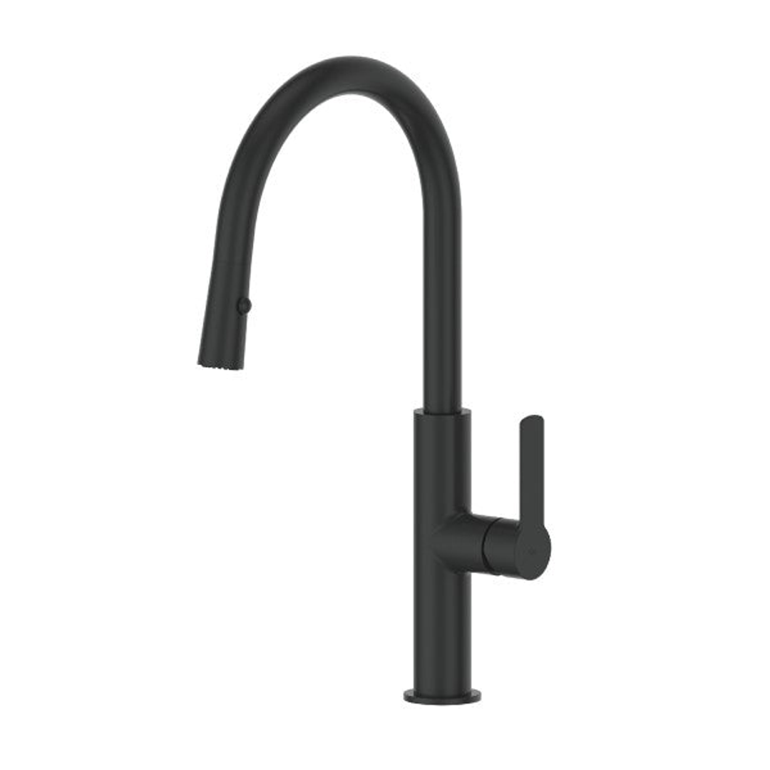 Greens Astro II Pull Down Sink Mixer - Matte Black