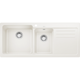 Naya8Sw Silgranit 1&1/2 Bowl Inset Blanco Sink & Drainer White
