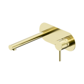 Nero Dolce II Wall Basin/Bath Mixer - Brushed Gold