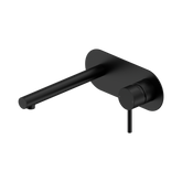 Nero Dolce II Wall Basin/Bath Mixer - Matte Black