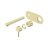 Nero Dolce II Wall Basin/Bath Mixer Trim Kits Only - Brushed Gold