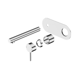 Nero Dolce II Wall Basin/Bath Mixer Trim Kits Only - Chrome