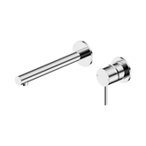 Nero Dolce II Wall Basin/Bath Mixer Separate Back Plate - Chrome
