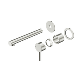 Nero Dolce II Wall Basin/Bath Mixer Separate Back Plate Trim Kits Only - Brushed Nickel