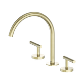 Nero Mecca Lever Bath/Kitchen Set Arc Spout - Brushed Gold