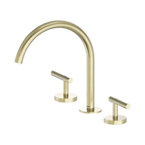 Nero Mecca Lever Bath/Kitchen Set Arc Spout - Brushed Gold