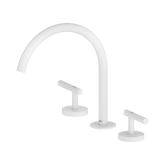Nero Mecca Lever Bath/Kitchen Set Arc Spout - Matte White