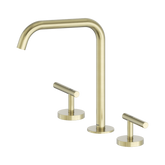 Nero Mecca Lever Bath/Kitchen Set Edge Spout - Brushed Gold