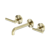 Nero Mecca Lever Wall Basin/Bath Set 160Mm Spout - Brushed Gold
